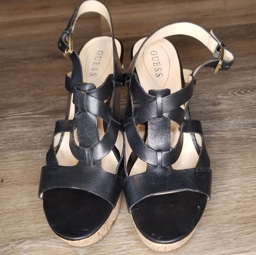 GUESS Black Women's Wedges Size 11M